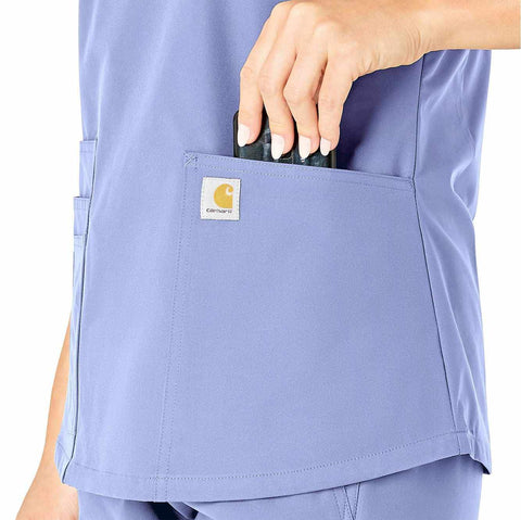 women's force essentials v-neck scrub top