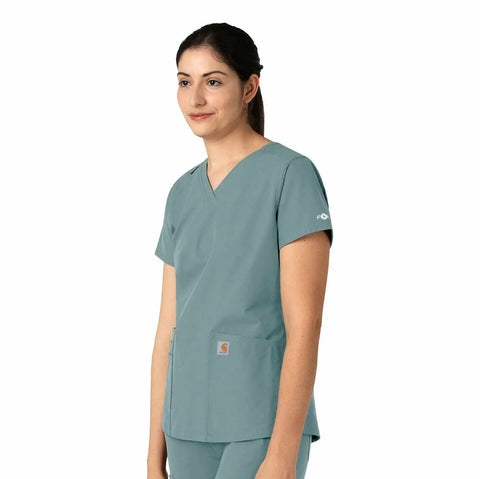 women's force essentials v-neck scrub top