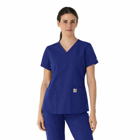 women's force essentials v-neck scrub top