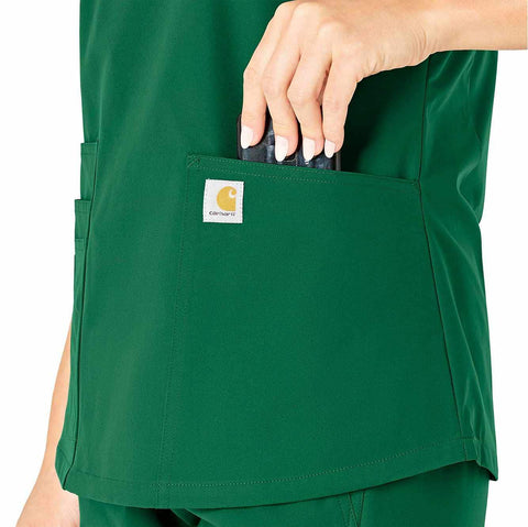 women's force essentials v-neck scrub top