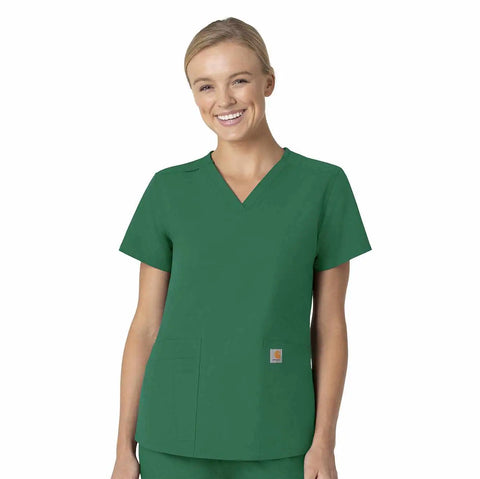 women's force essentials v-neck scrub top