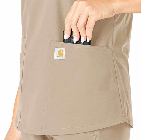 women's force essentials v-neck scrub top