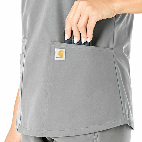 women's force essentials v-neck scrub top