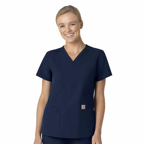 women's force essentials v-neck scrub top