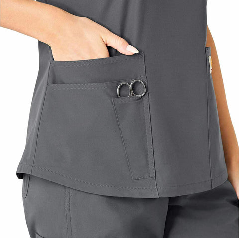 women's force essentials v-neck scrub top