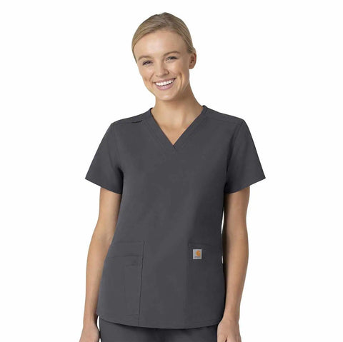 women's force essentials v-neck scrub top