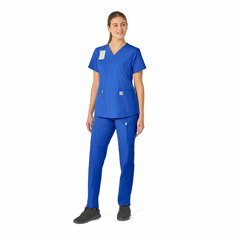 women's force essentials v-neck scrub top
