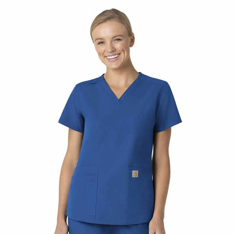 women's force essentials v-neck scrub top