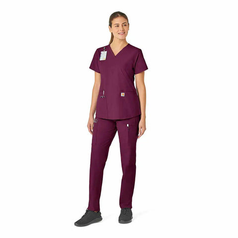 women's force essentials v-neck scrub top