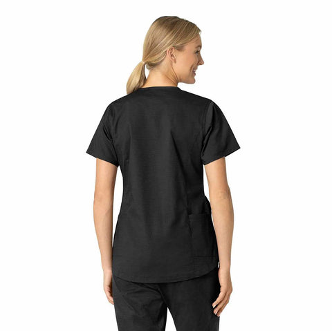 women's rugged flex® ripstop  v-neck scrub top