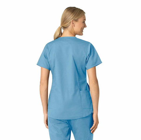 women's rugged flex® ripstop  v-neck scrub top