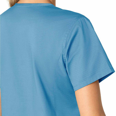 women's rugged flex® ripstop  v-neck scrub top