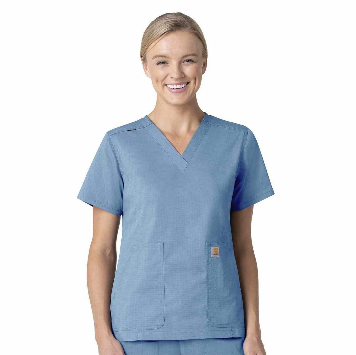women's rugged flex® ripstop  v-neck scrub top