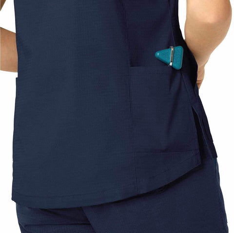 women's rugged flex® ripstop  v-neck scrub top