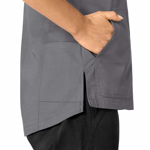 women's rugged flex® ripstop  v-neck scrub top