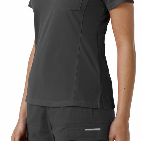 women's rugged flex® rscu lightweight short sleeve polo scrub top