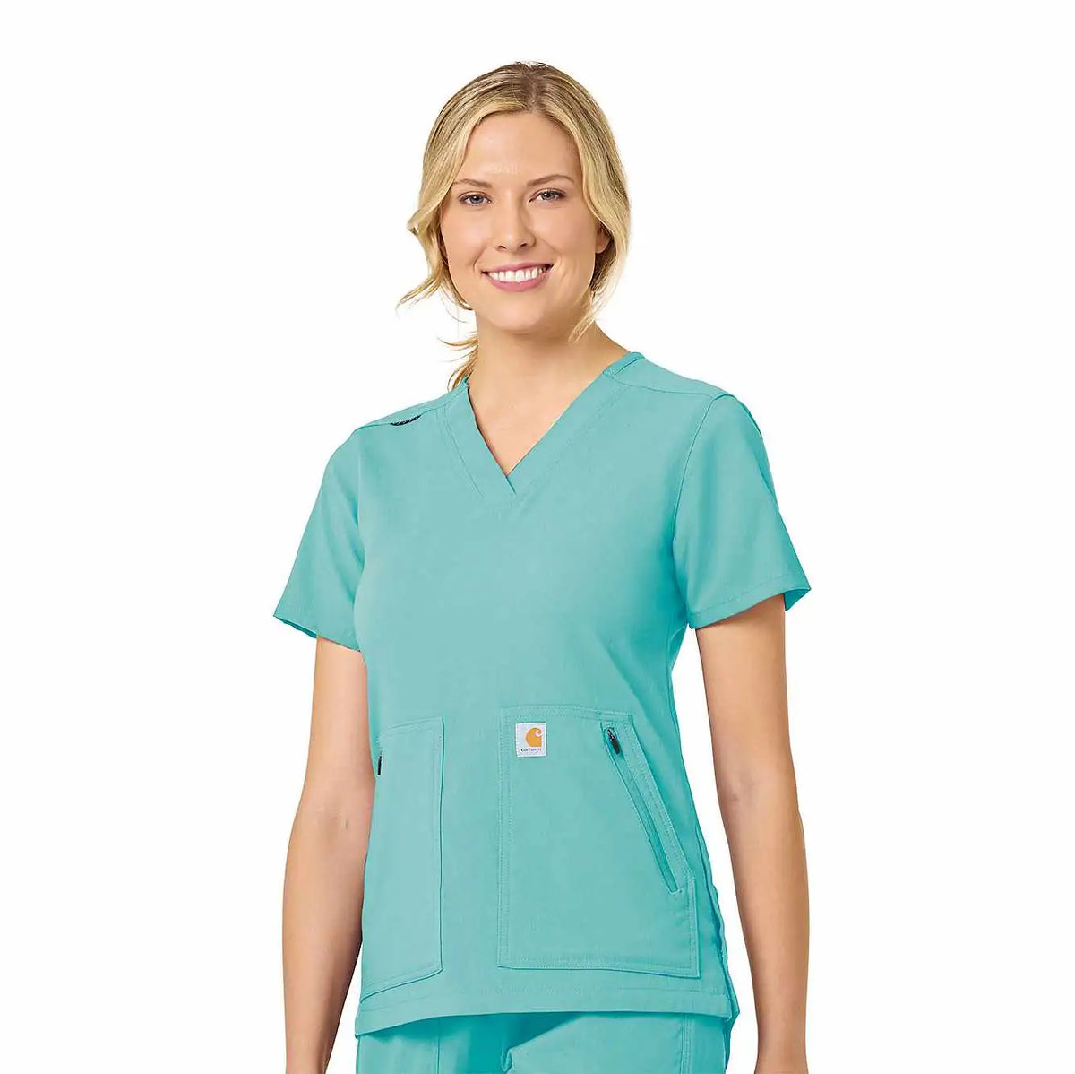 women's rugged flex® peak  4-pocket v-neck scrub top