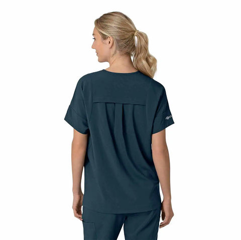 women's force cross-flex  oversized v-neck scrub top