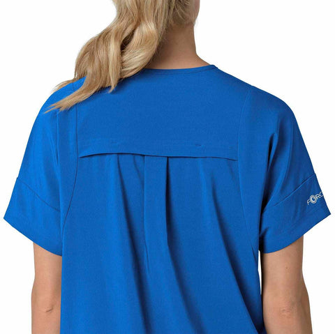 women's force cross-flex  oversized v-neck scrub top