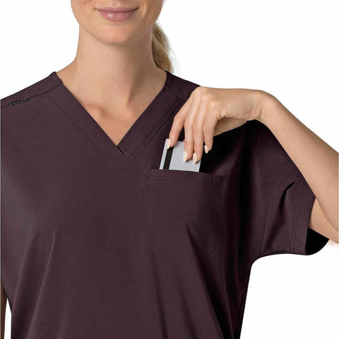 women's force cross-flex  oversized v-neck scrub top