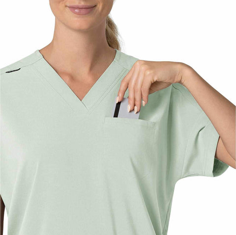 women's force cross-flex  oversized v-neck scrub top