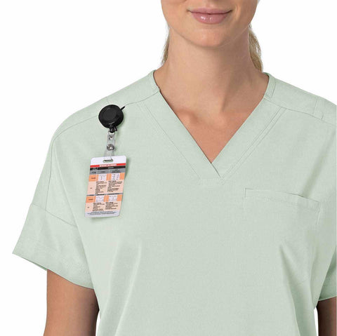 women's force cross-flex  oversized v-neck scrub top
