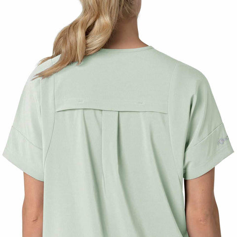 women's force cross-flex  oversized v-neck scrub top