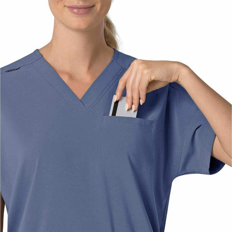 women's force cross-flex  oversized v-neck scrub top
