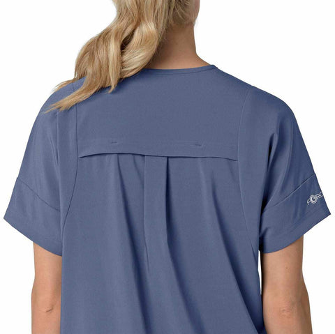 women's force cross-flex  oversized v-neck scrub top