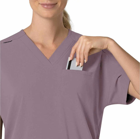women's force cross-flex  oversized v-neck scrub top