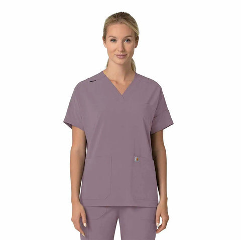 women's force cross-flex  oversized v-neck scrub top