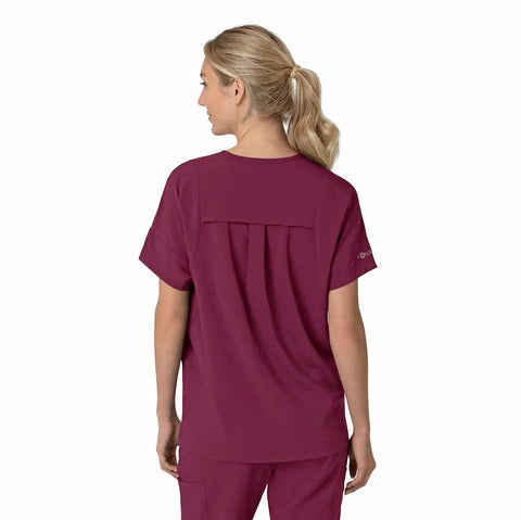 women's force cross-flex  oversized v-neck scrub top