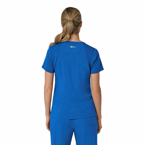 women's force cross-flex  flex panel v-neck scrub top