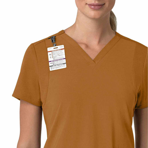 women's force cross-flex  flex panel v-neck scrub top