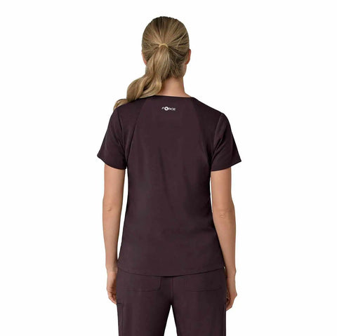 women's force cross-flex  flex panel v-neck scrub top