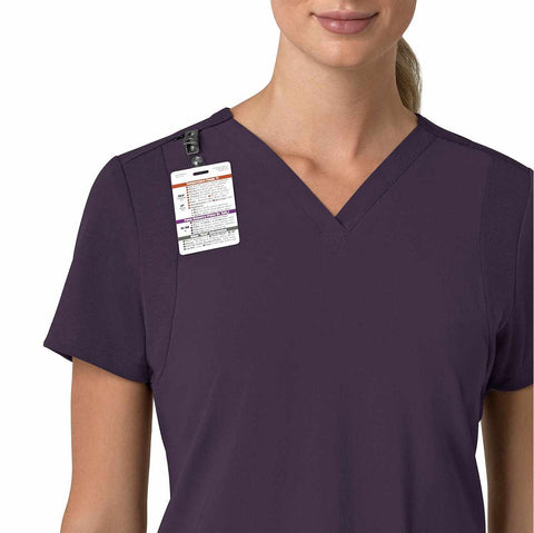 women's force cross-flex  flex panel v-neck scrub top