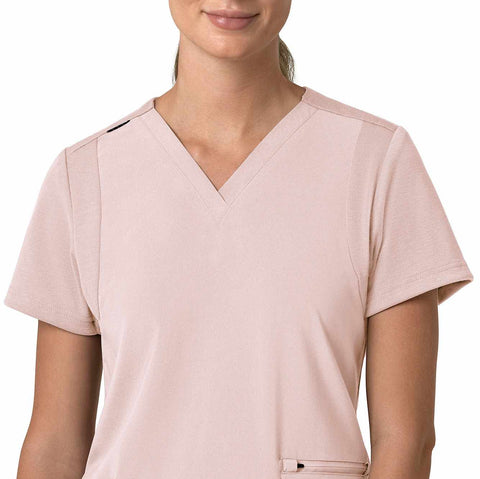 women's force cross-flex  flex panel v-neck scrub top