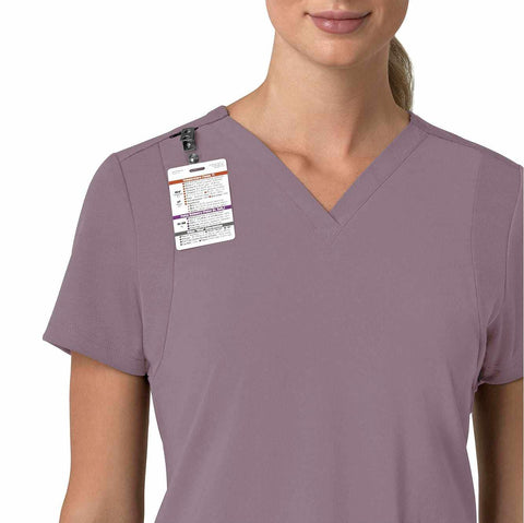 women's force cross-flex  flex panel v-neck scrub top