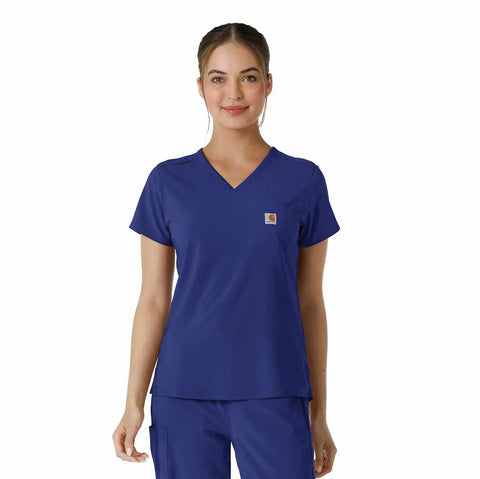 women's force cross-flex  tuck-in scrub top