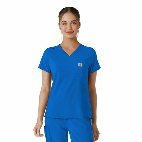women's force cross-flex  tuck-in scrub top