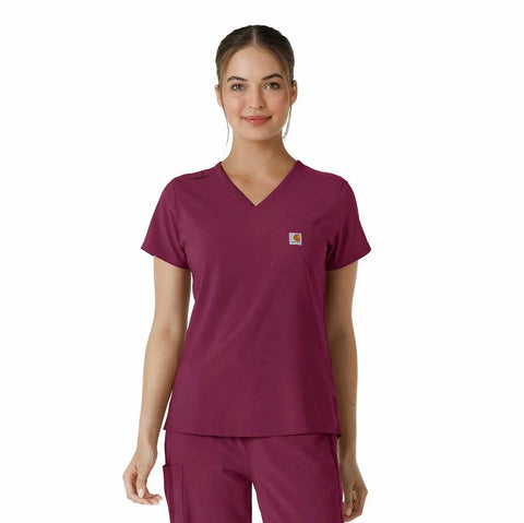 women's force cross-flex  tuck-in scrub top