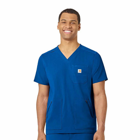 rugged flex® peak 5-pocket v-neck scrub top