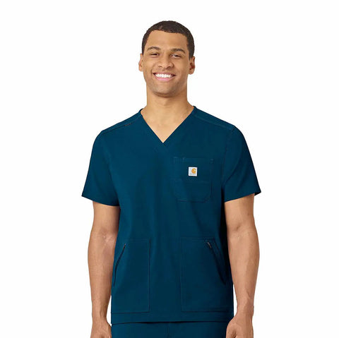 rugged flex® peak 5-pocket v-neck scrub top