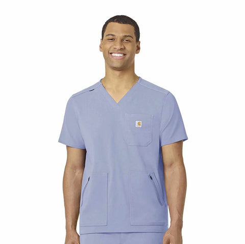 rugged flex® peak 5-pocket v-neck scrub top