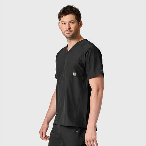 force liberty twill chest pocket scrub top
