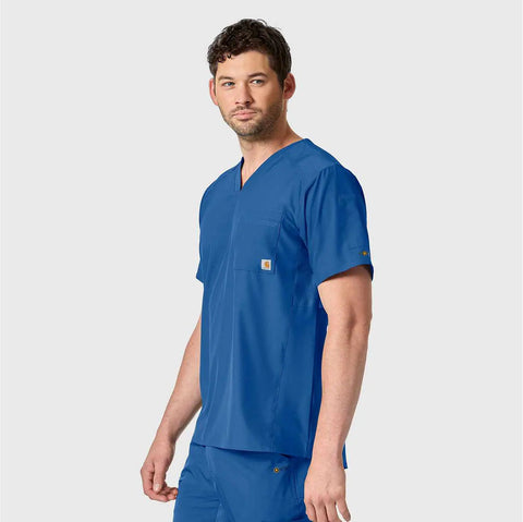 force liberty twill chest pocket scrub top