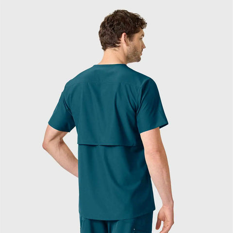 force liberty twill chest pocket scrub top