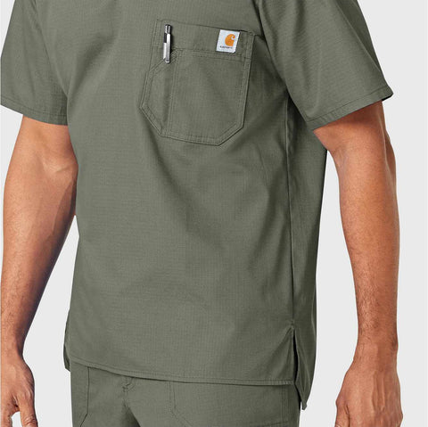 ripstop utility scrub top