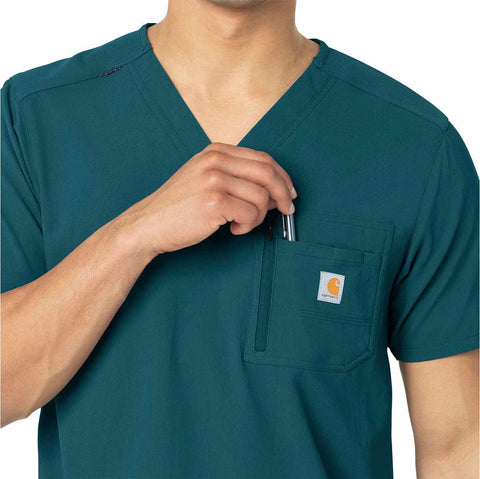 rugged flex® peak tuck-in scrub top