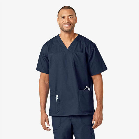 ripstop 4-pocket v-neck scrub top
